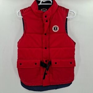 Mustang Marine Wear‎ Floater Vest Size Large Red Zip Snap Adjustable